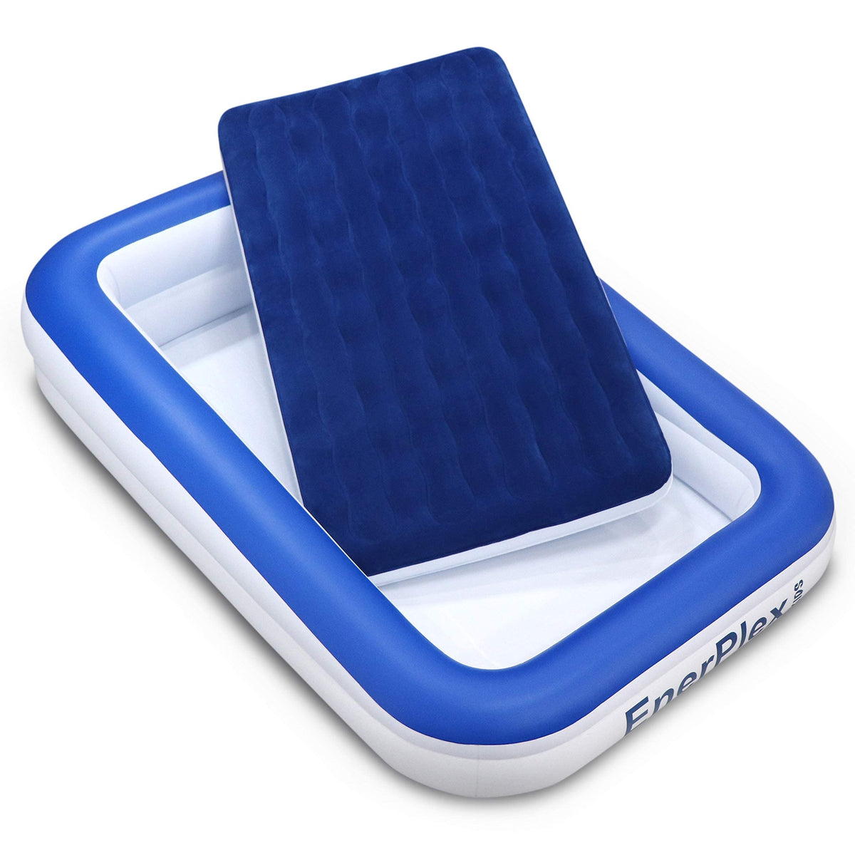 Kids Inflatable Travel Bed with High Speed Pump, Blue K1540