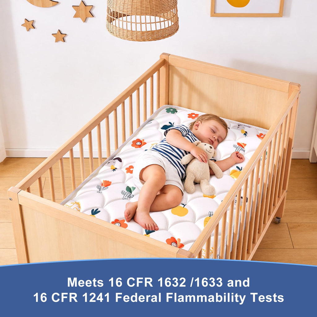 Mini Crib Mattress 38" x 24" x 4" Premium Foam Hypoallergenic F316