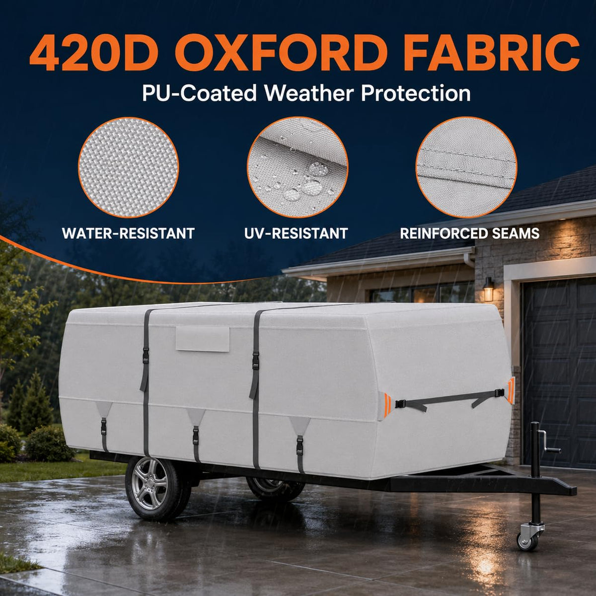420D Oxford Pop Up Camper Cover J446