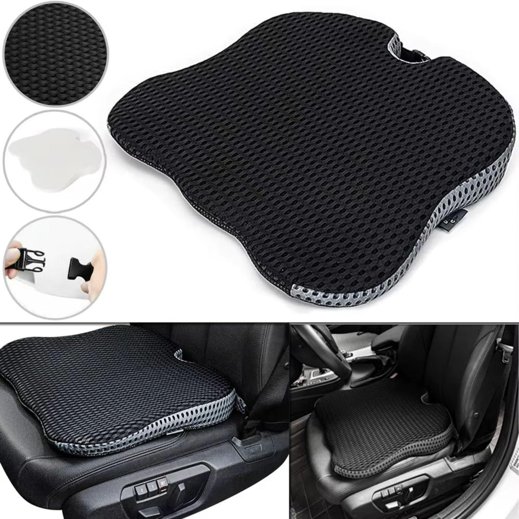 Grey Memory Foam Car Seat Booster Cushion I6810