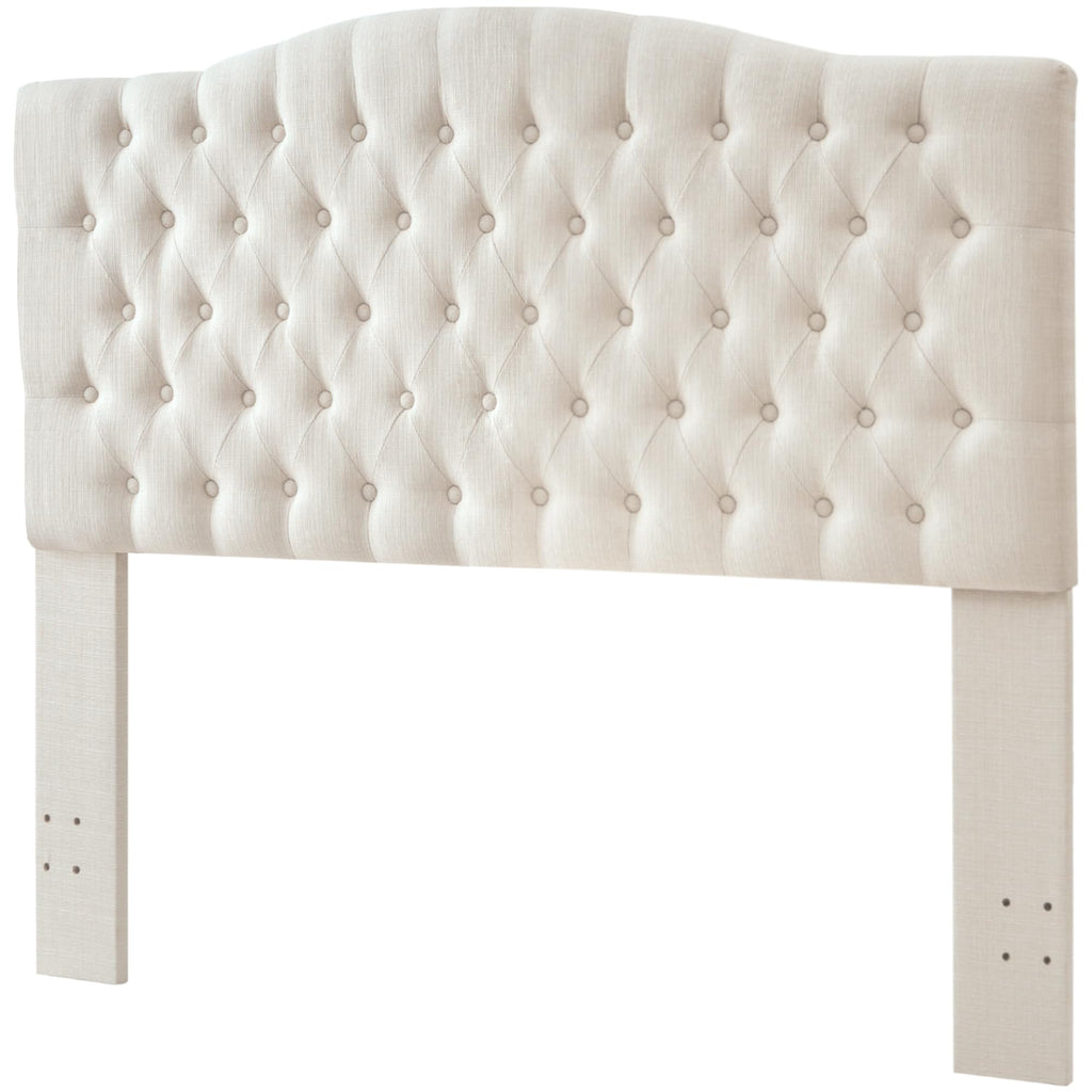 Linen Queen Size Upholstered Headboard B366