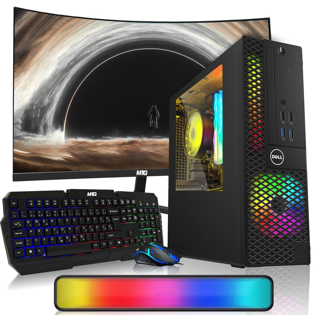 Intel Core i5 32GB RAM 2TB SSD Desktop PC with 24 Inch Curved Monitor Z69024