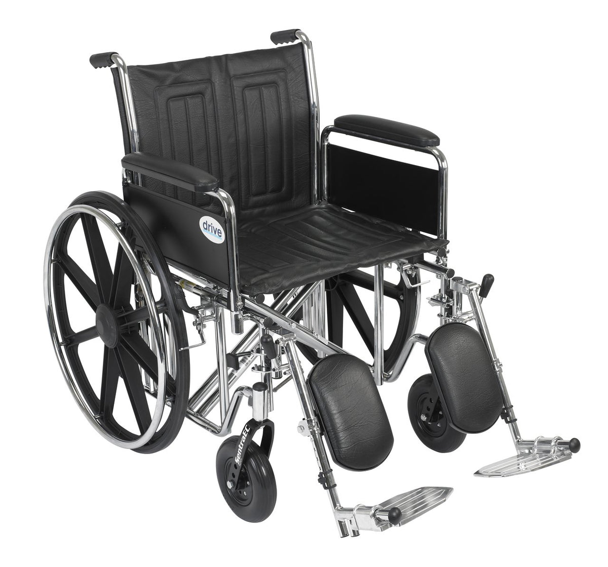 Black Bariatric Transport Wheelchair E8761