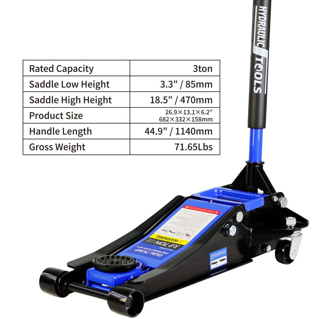 3 Ton Low Profile Hydraulic Floor Jack S545616