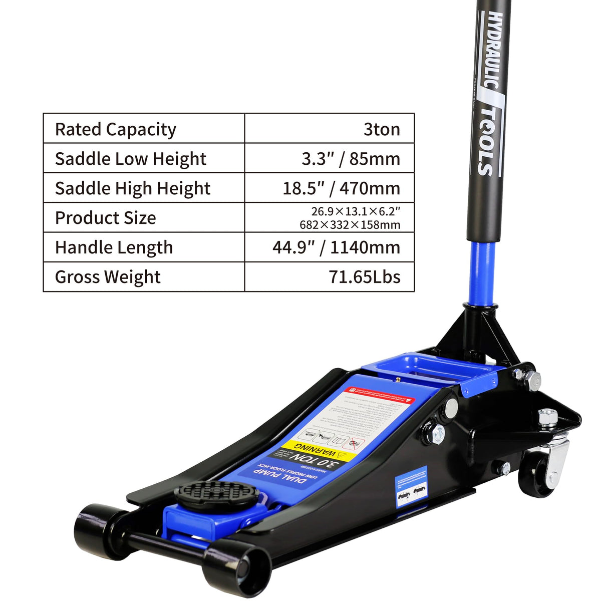 3 Ton Low Profile Hydraulic Floor Jack S545616