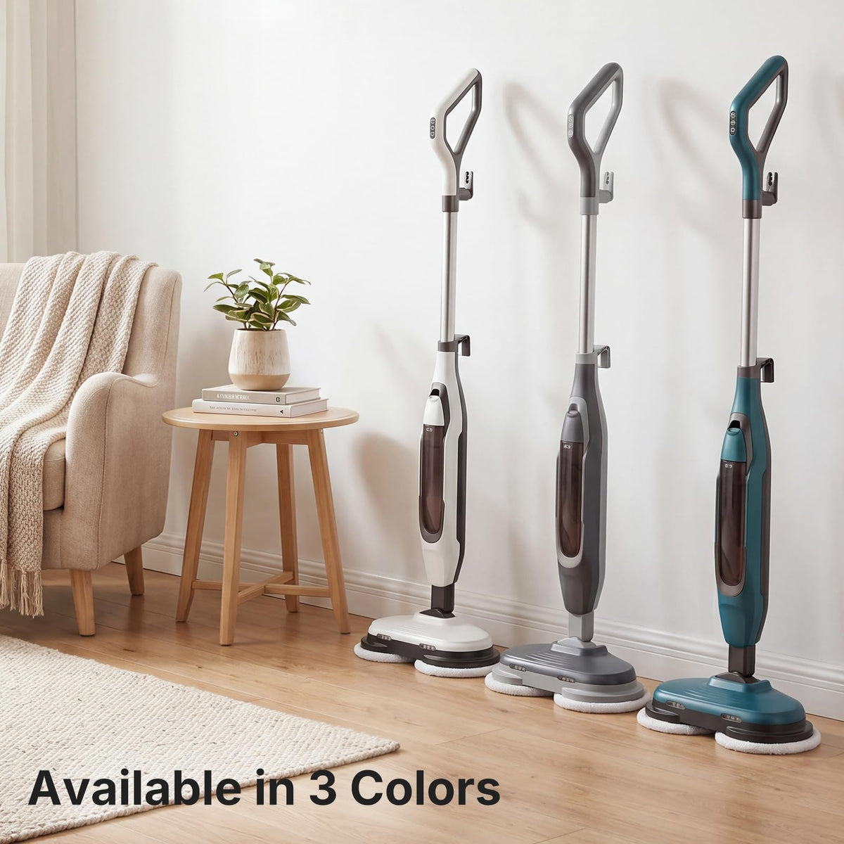 Steam Mop with Rotating Pads, 4 Cleaning Modes A3053