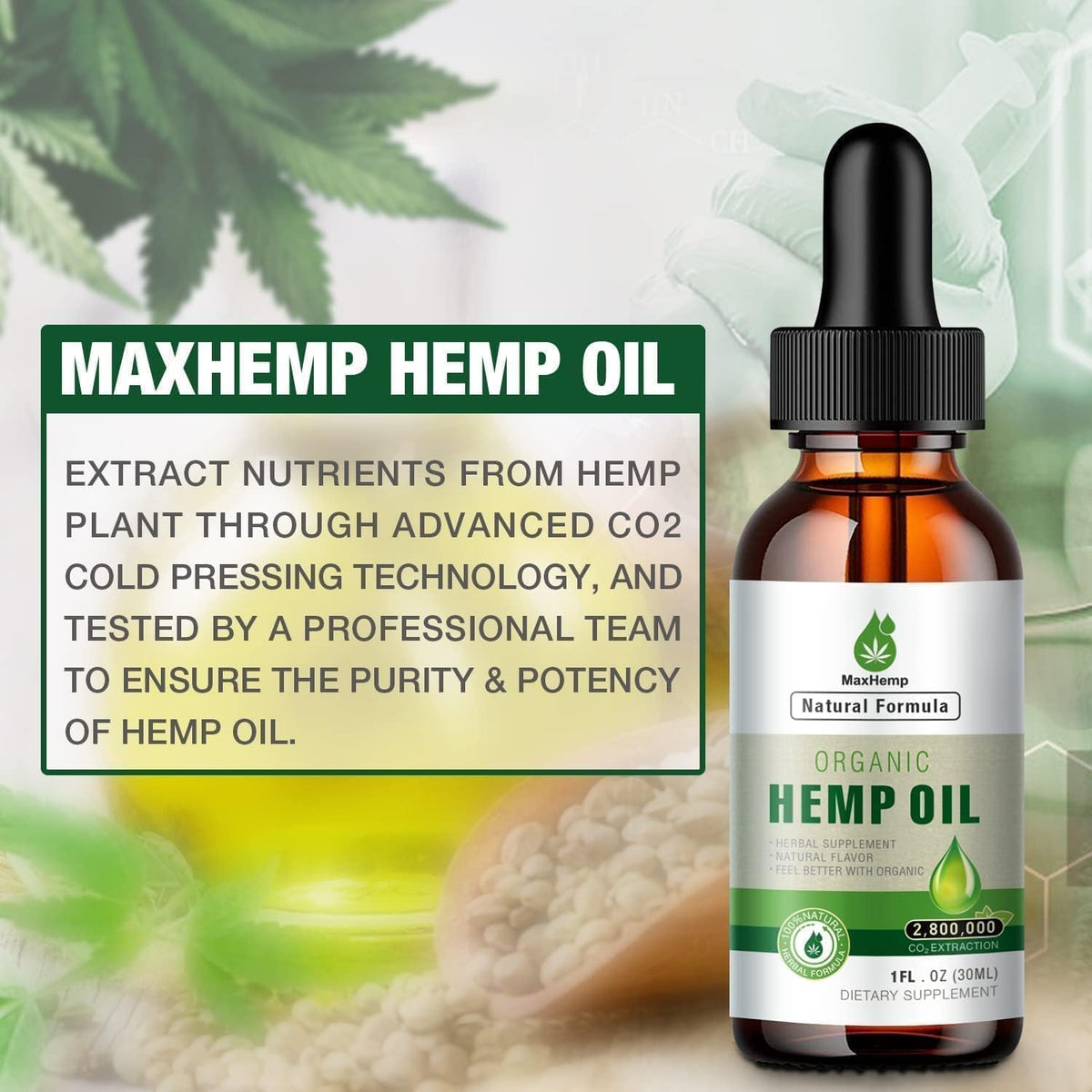 Organic Hemp Oil Tincture K55365