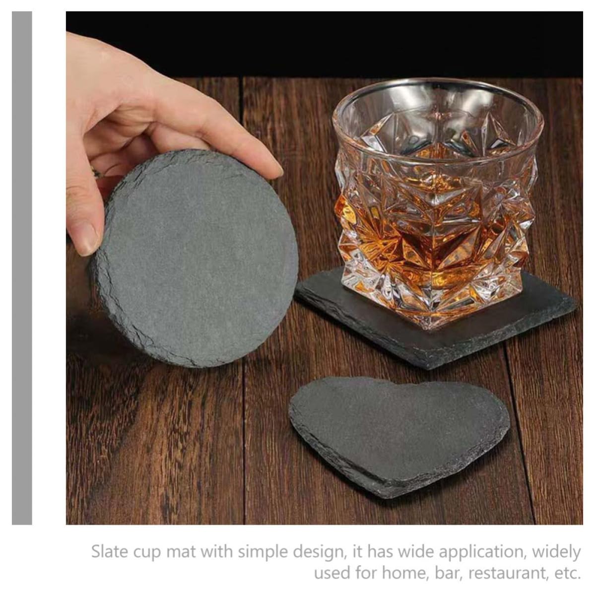 12pcs Natural Coasters K8936