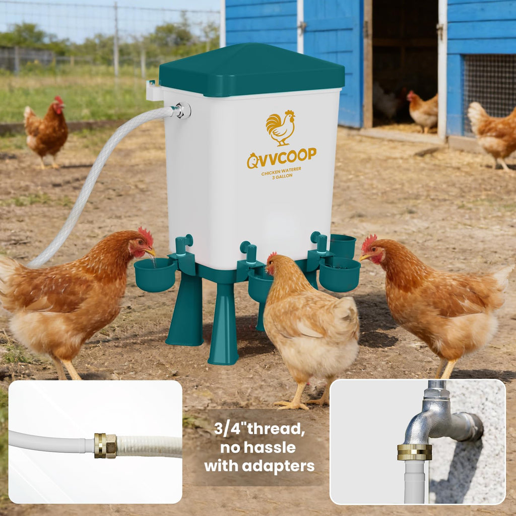 3 Gallon Automatic Chicken Waterer with Float Valve A948217