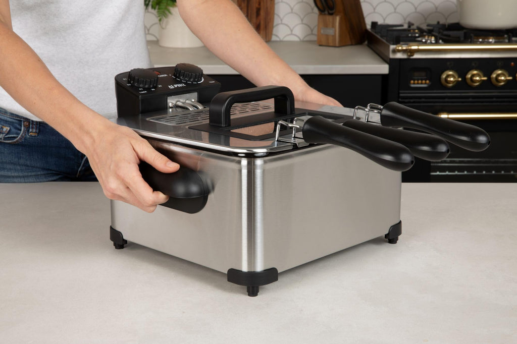 4.5L Stainless Steel Electric Deep Fryer with Basket H4211