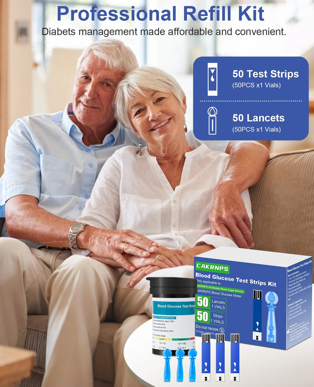 Blood Glucose Test Strips, 50 Count L986491