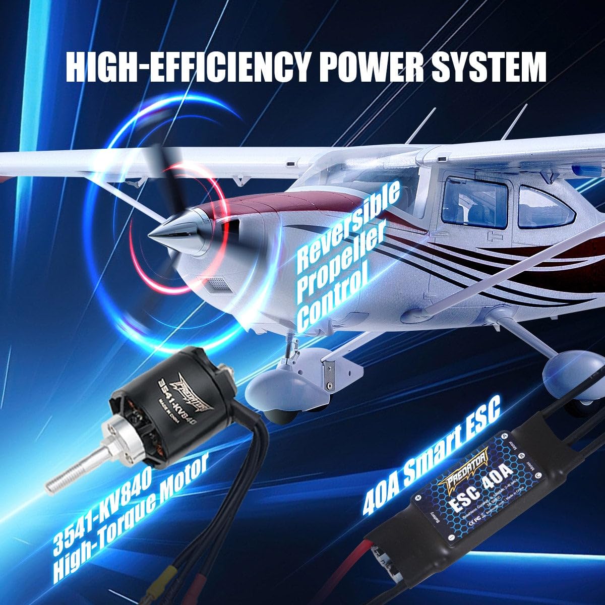 1500mm Cessna 182 Remote Control Airplane T434986