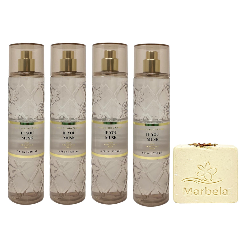 4 Fine Fragrance Mist with Creamy Rose Bar Soap N3863
