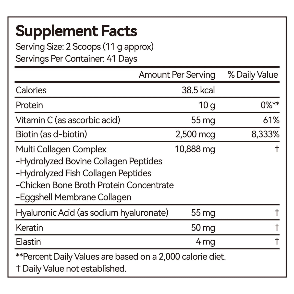 Multi Collagen Peptides Powder Types I II III V X Grass Fed Hydrolyzed A7206