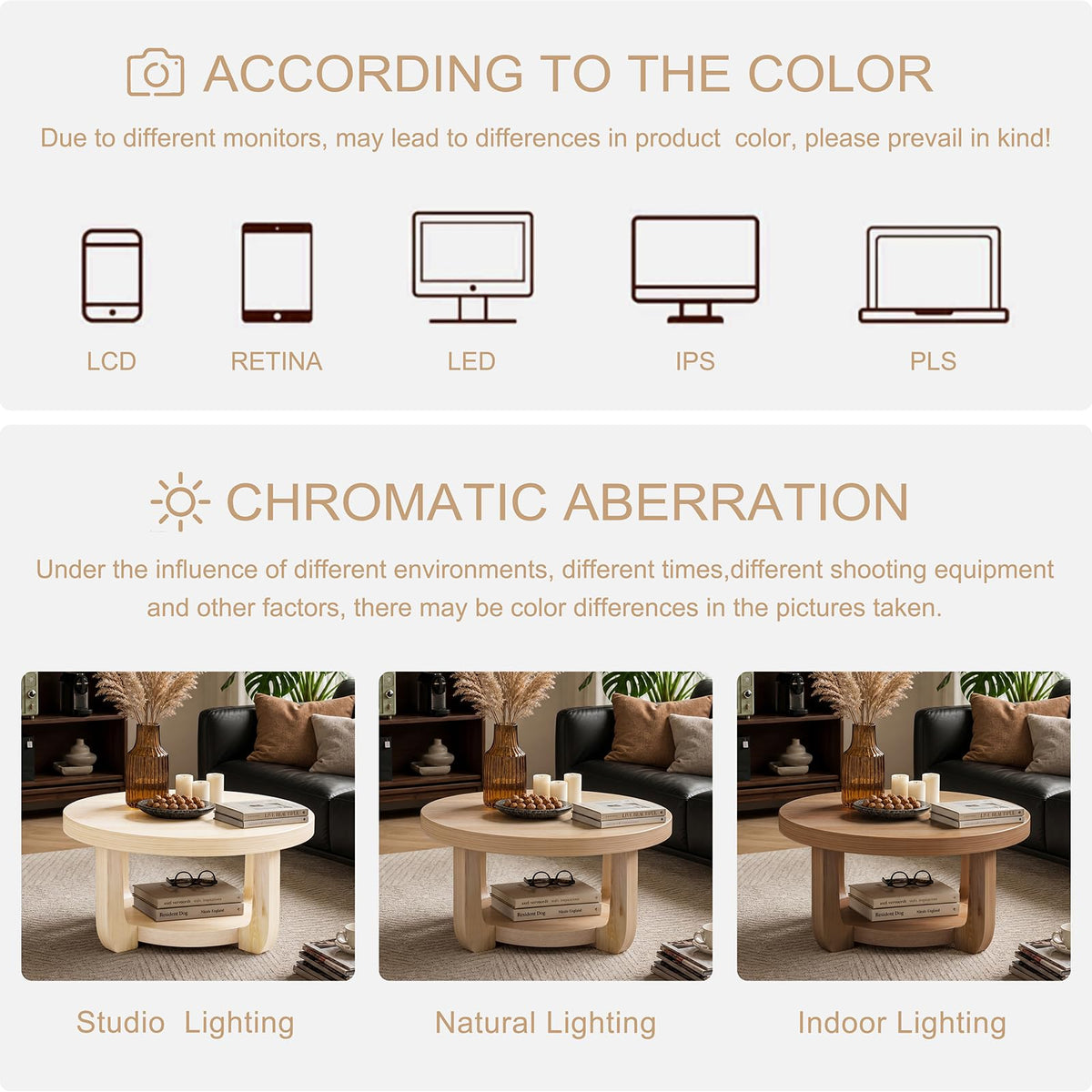 Round 2-Tier Coffee Table with Storage M2886
