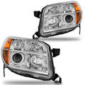 2006-2008 Honda Pilot Headlights Assembly Chrome Pair G633544