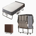 Folding Bed with 4 Lockable Wheels W9257