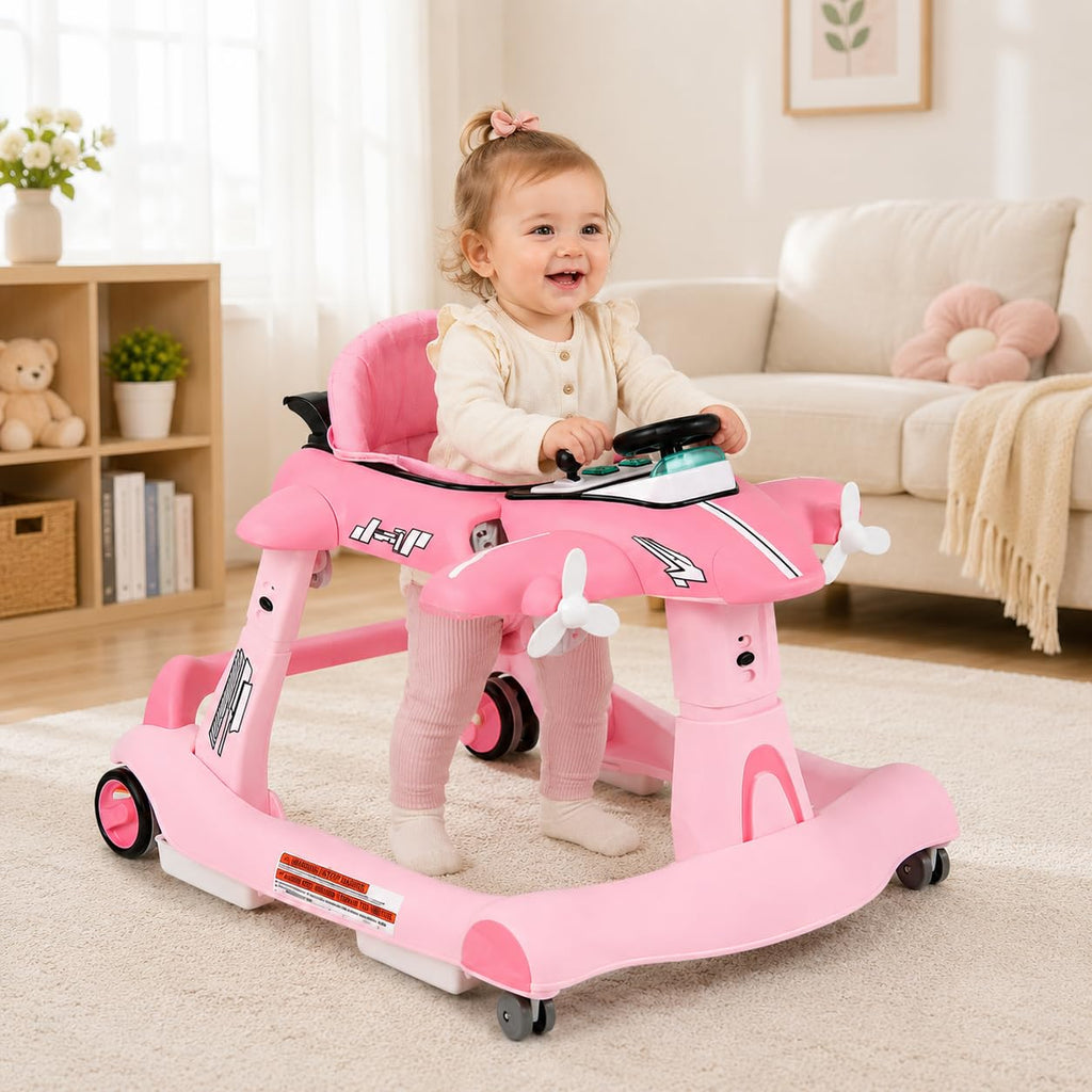 6 in 1 Foldable Baby Walker with Wheels H265671