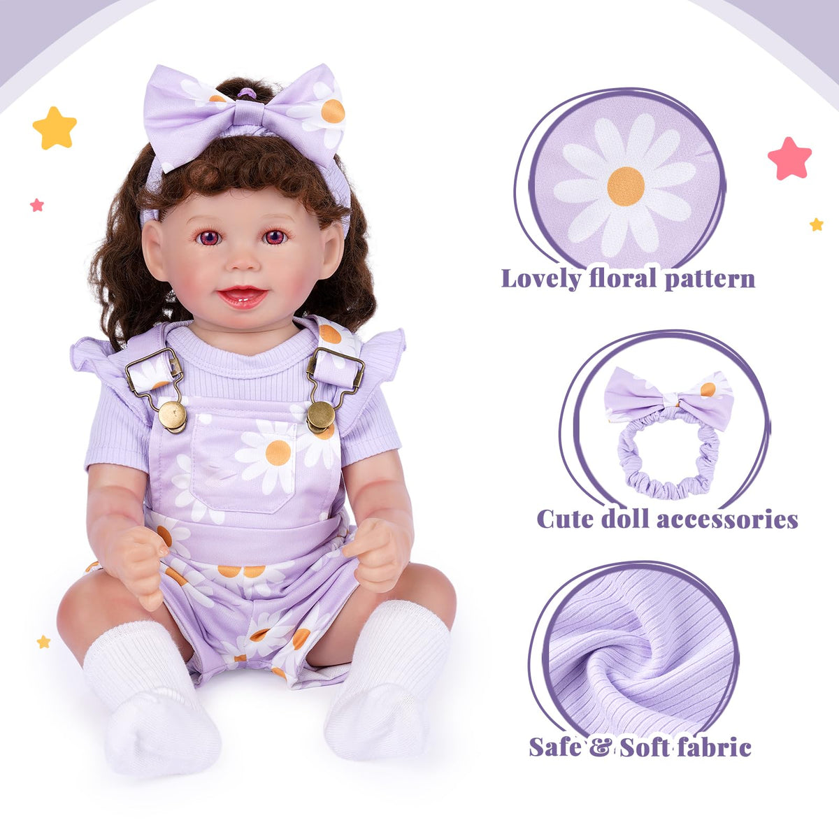 4 Pcs Baby Doll Clothes Set I998284