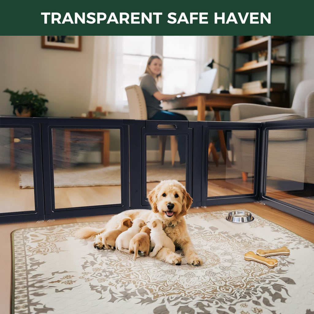 Clear Acrylic 24" H 16 Panels Dog Playpen M559