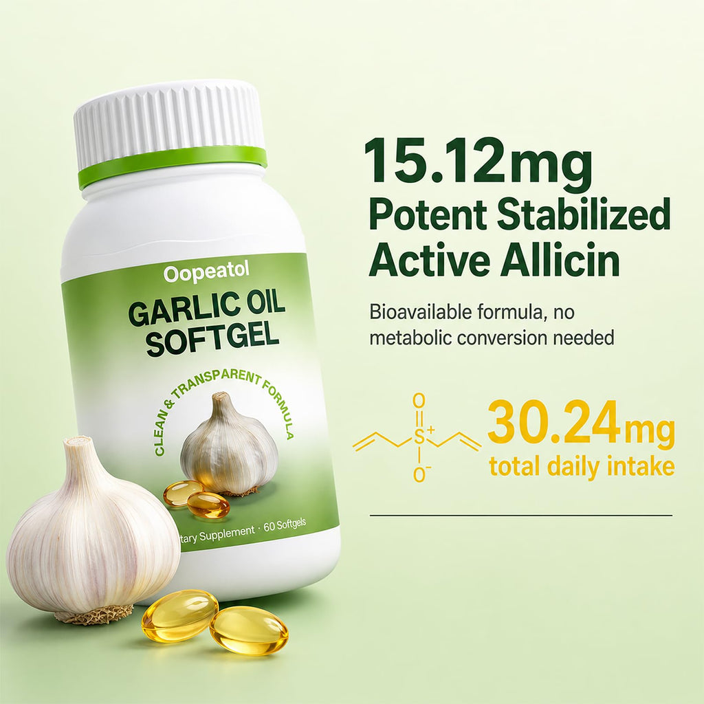 Odorless Garlic Oil Softgels, 60 Softgels C89672