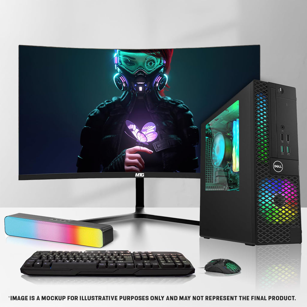 Intel Core i5 32GB RAM 2TB SSD Desktop PC with 24 Inch Curved Monitor Z69024