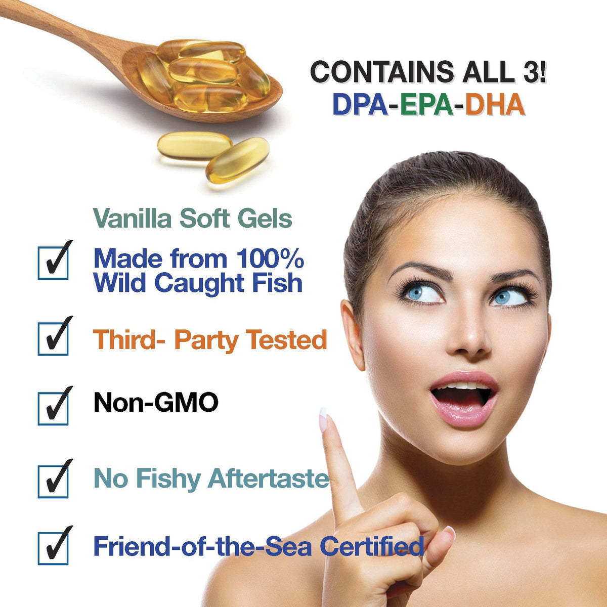 Wild Caught Omega 3 Fish Oil 2,900 MG A852993