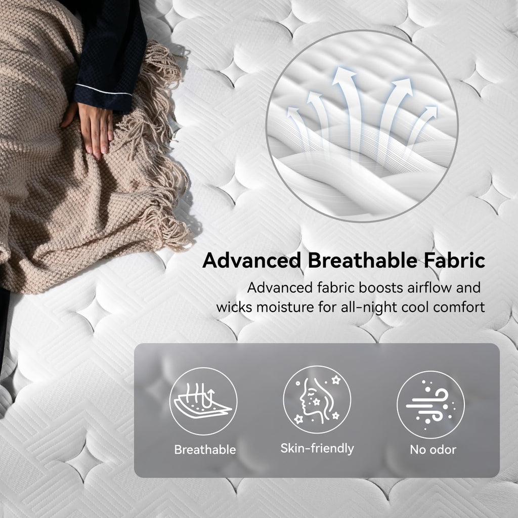 10 inch Cooling Hybrid Full Size Mattress N859