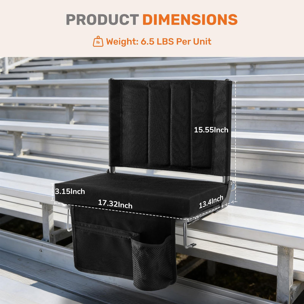 Padded Stadium Seats with Back Support N92419