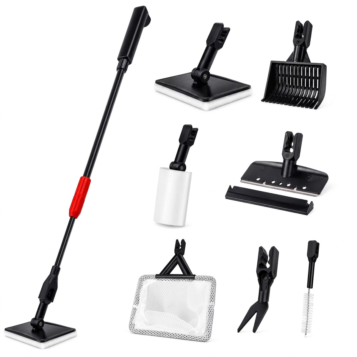 7 in 1 Aquarium Cleaning Kit with Adjustable Long Handle V393602