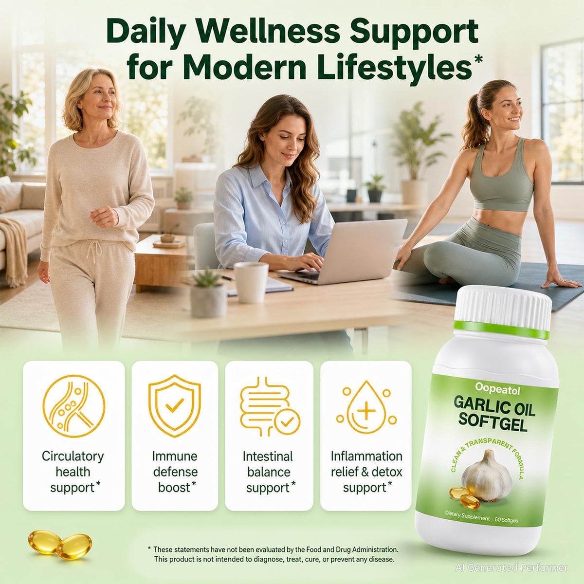 Odorless Garlic Oil Softgels, 60 Softgels C89672