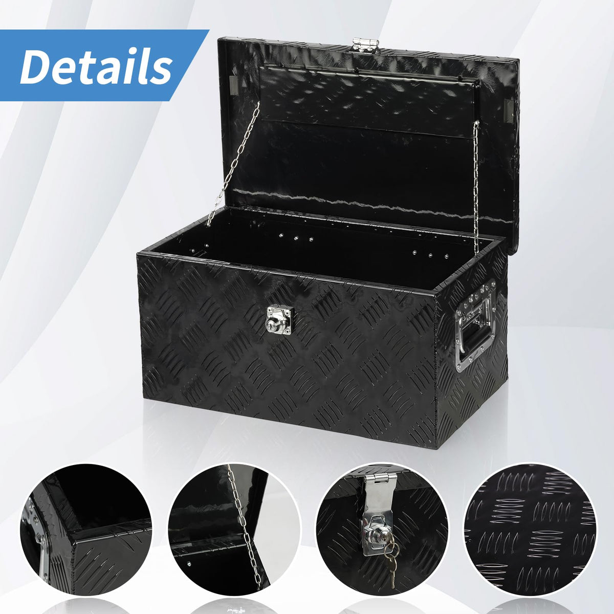30 Inch Aluminum Truck Tool Box Lockable K6946