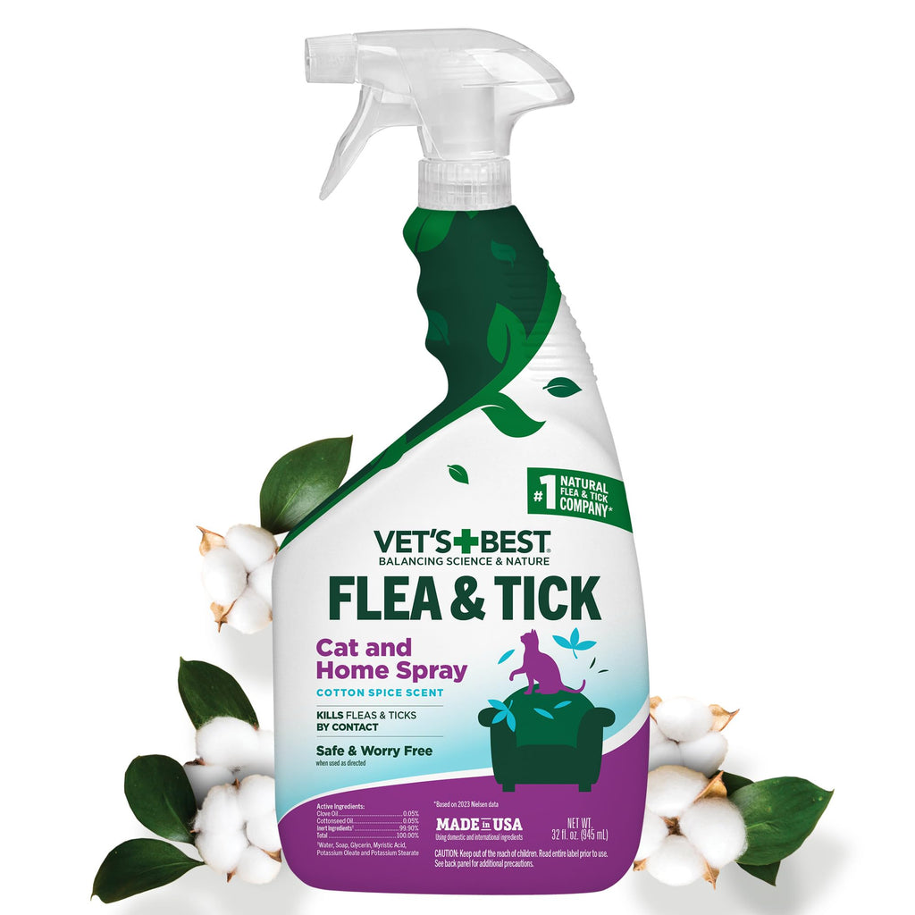 Flea & Tick Indoor Home Spray for Cats 32 oz L95760