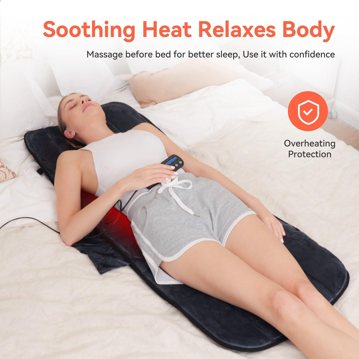Heated Massage Mat with Heat & Vibration W570