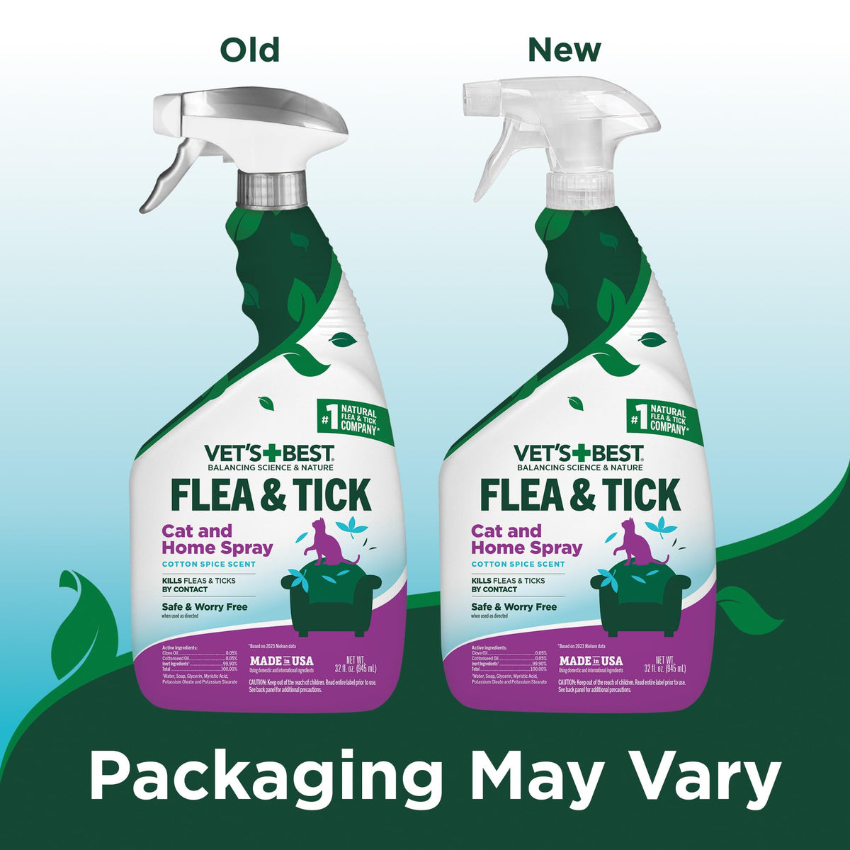 Flea & Tick Indoor Home Spray for Cats 32 oz L95760