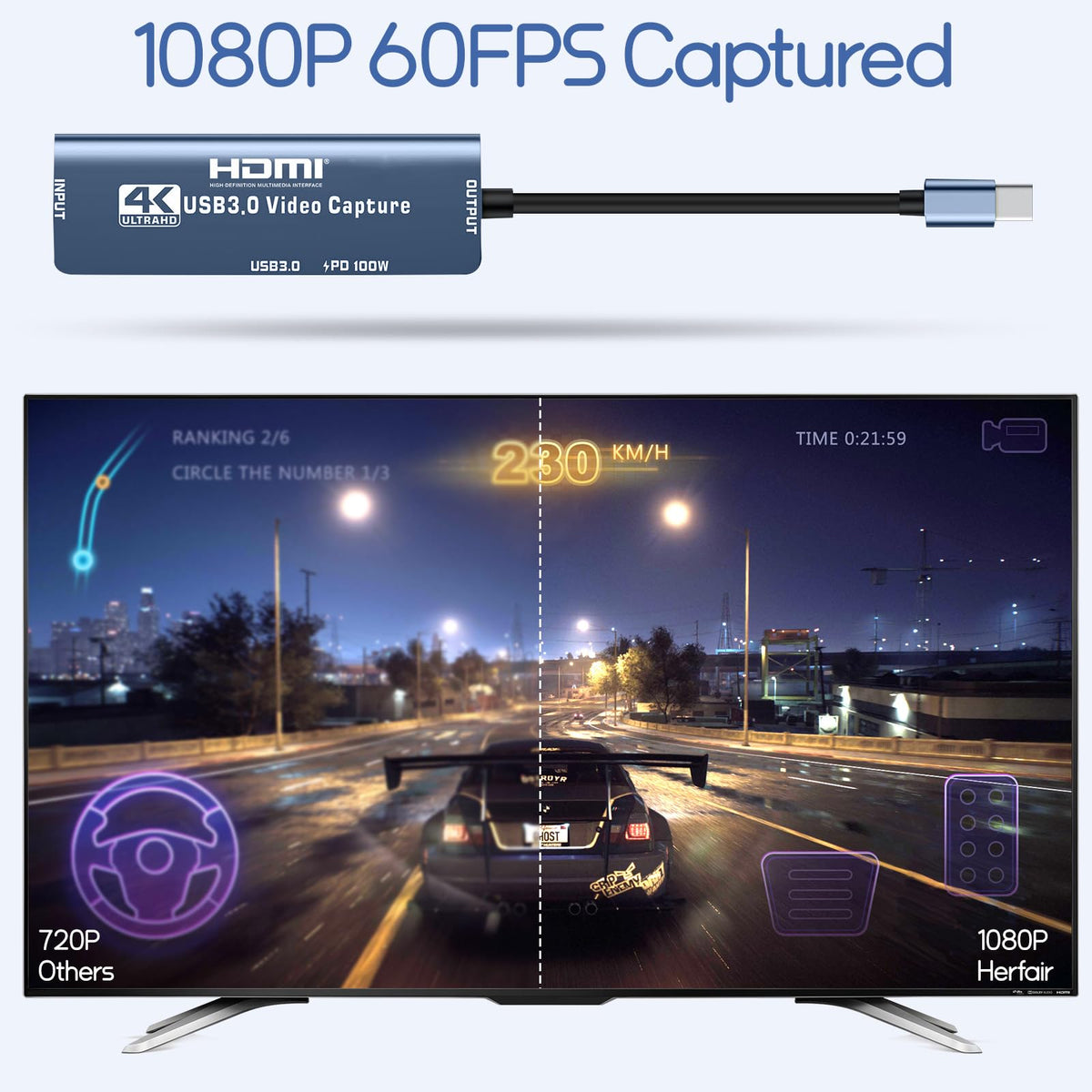 4K HDMI to USB Capture Card A65207