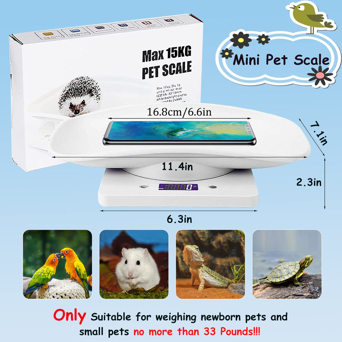 Digital Pet Scale with Tray Z87615