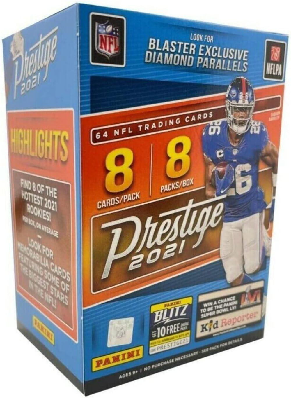 2021 Panini Prestige NFL Football Blaster Box 64 Cards E375