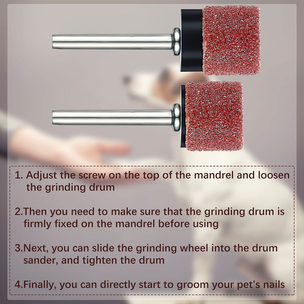 22 Pcs Dog Nail Grinder Bands 60 and 100 Grit S4897