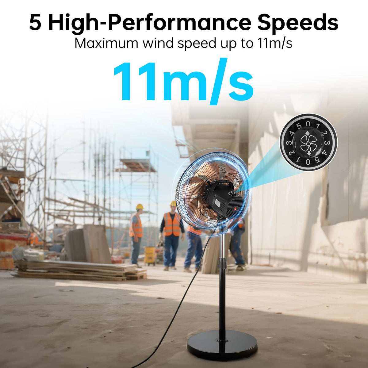 18 Inch Oscillating High Velocity Pedestal Fan J13418