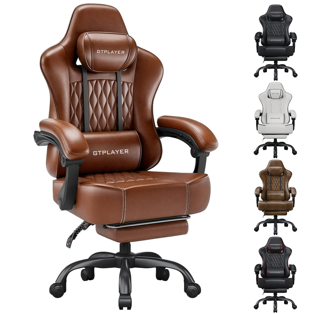 Big and Tall Gaming Chair with Footrest K786382
