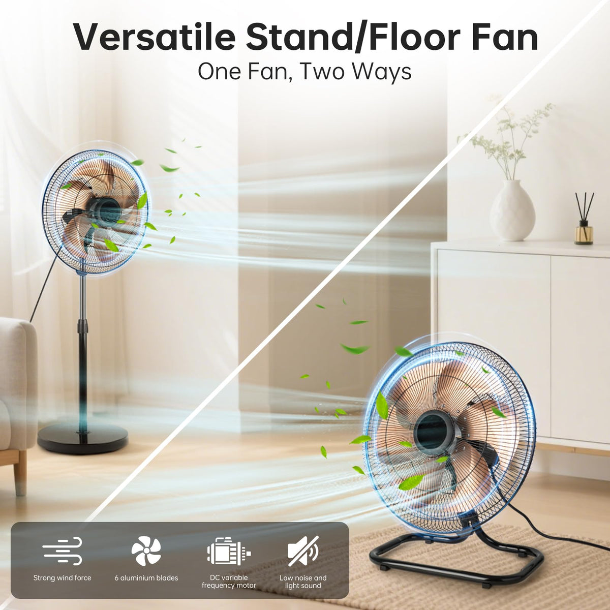 18 Inch Oscillating High Velocity Pedestal Fan J13418