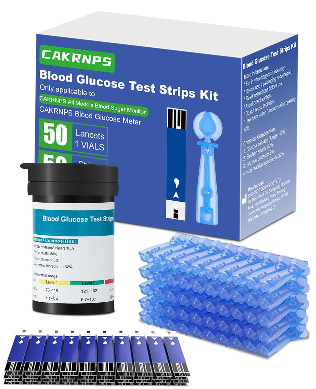 Blood Glucose Test Strips, 50 Count L986491