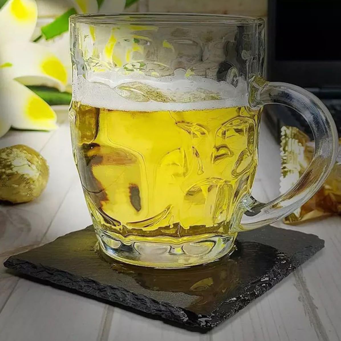 12pcs Natural Coasters K8936