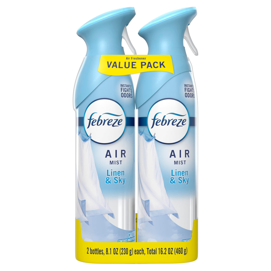 Air Freshener Spray Linen & Sky Scent 8.1oz Pack of 2 A97383