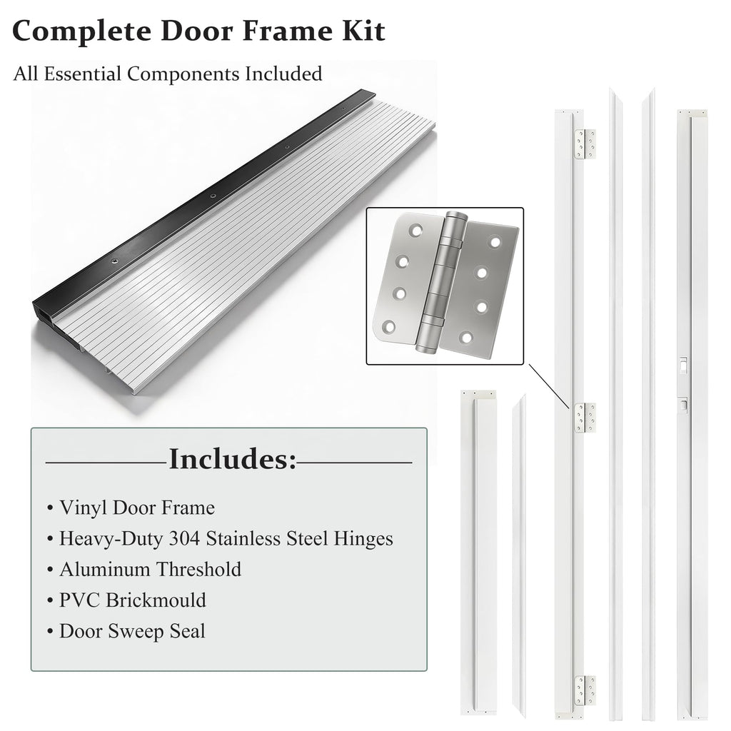 36 x 80 Black Fiberglass Entry Door U4274