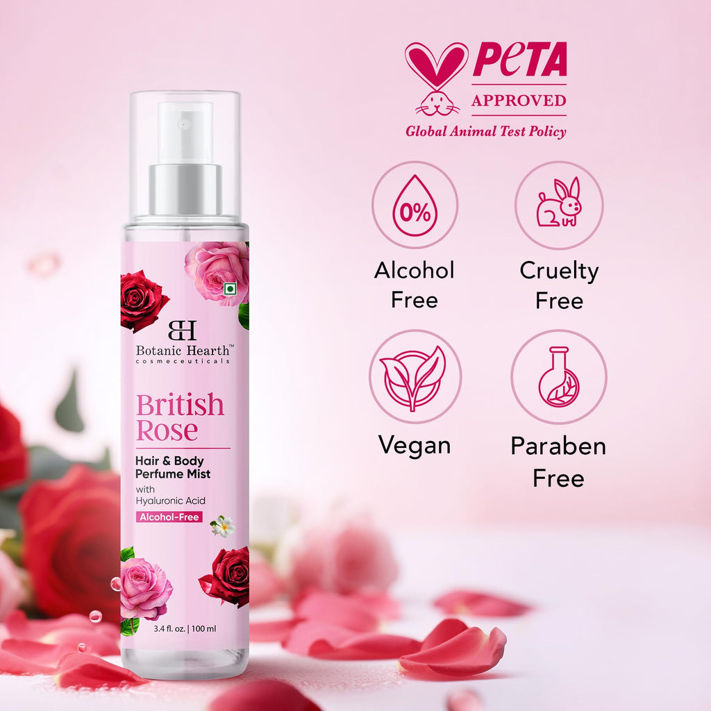 British Rose Body Spray & Hair Perfume 3.4oz P152