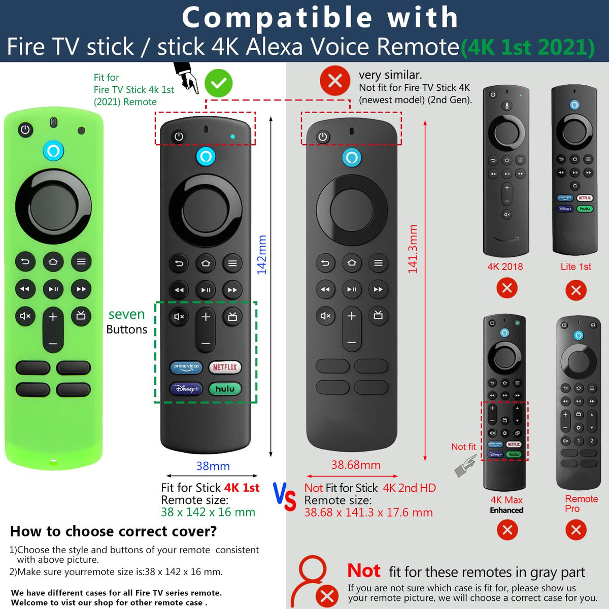 Silicone Remote Cover Case with Wrist Strap F592