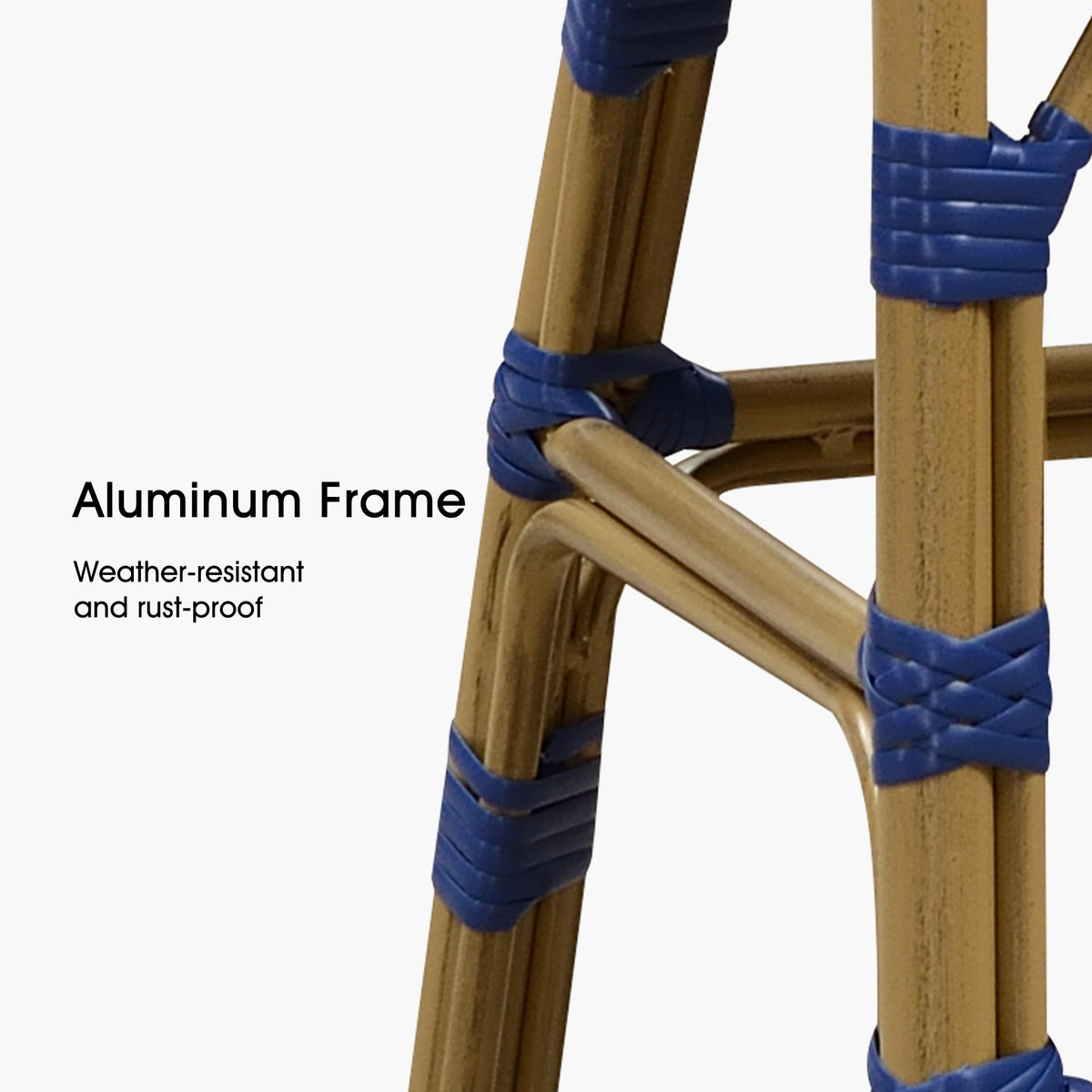 Set of 4 30" Rattan Bar Stools V9337