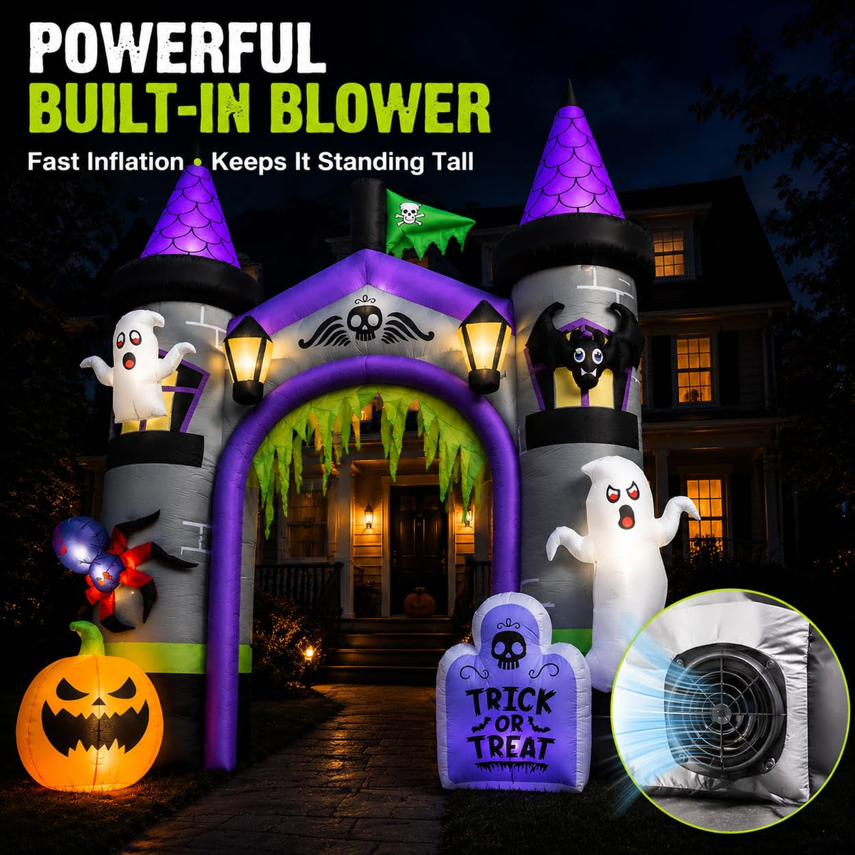 12.5 FT Inflatable Halloween Archway M5949